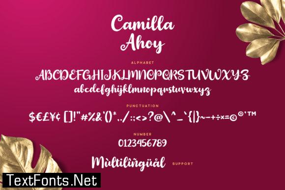 Camilla Ahoy Font