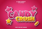 candy crush 3d text effect