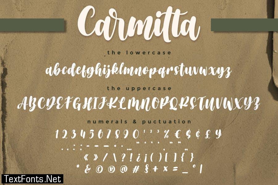Carmitta - Modern Calligraphy Font