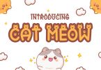 Cat Meow - Cute Display Font