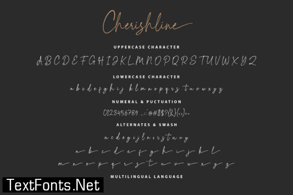 Cherishline Script Font