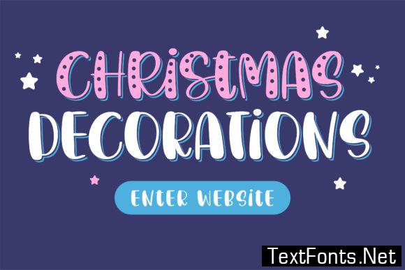 Christmas Decorations Font