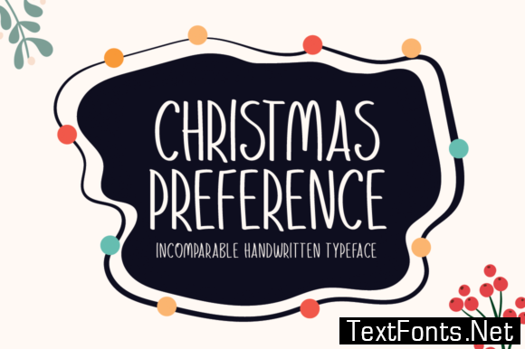Christmas Preference Font