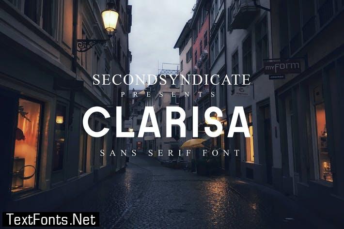 Clarisa - minimalist font