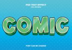 Comic 3d text effect