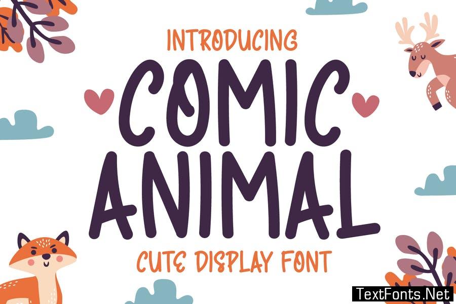 Comic Animal - Cute Handwriting Display Font