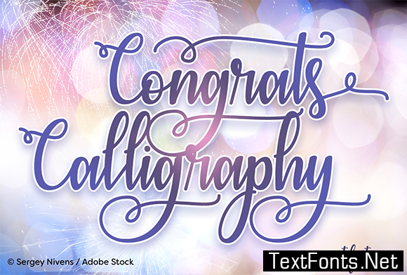 Congrats Calligraphy Font