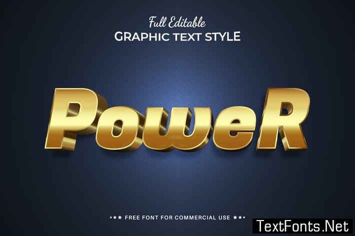 Creative Golden Editable Text Effect, Font Style