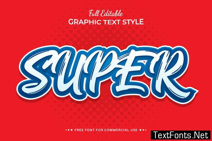 Creative Super Editable Text Effect, Font Style