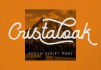 Cristaloak- Rough Script Font