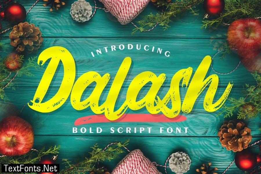 Dalash | Bold Script Font