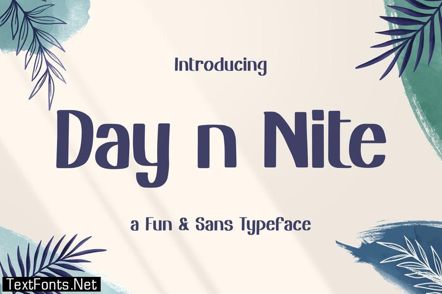 Day n Nite – Fun Sans Typeface