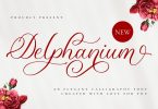 Delphanium - Romantic Calligraphy Font