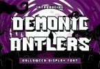 DemonicAntlers - Halloween Display Font
