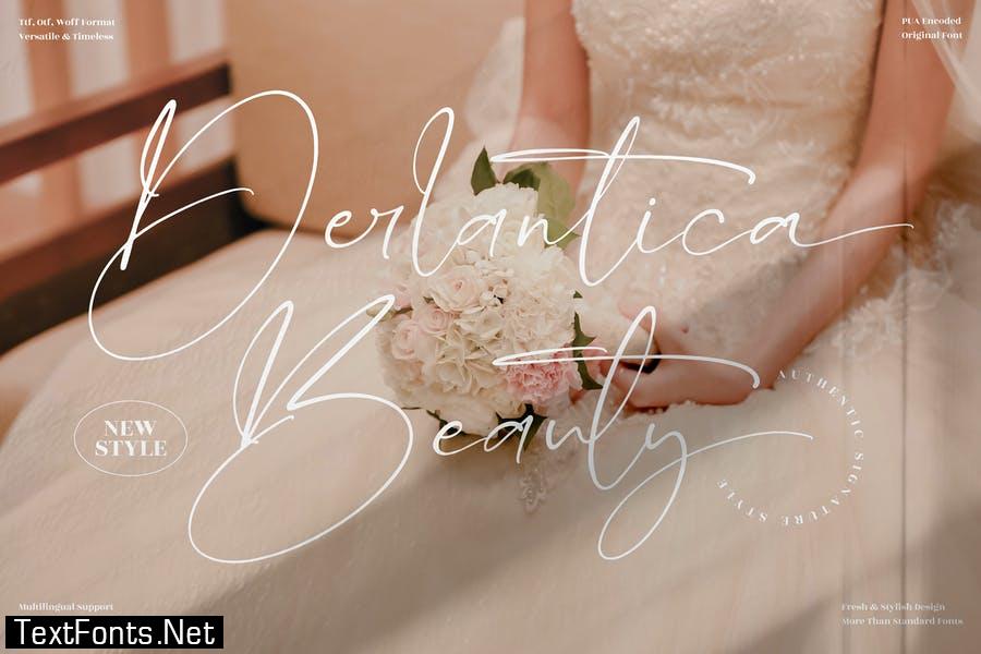 Derlantica Beauty Signature Font LS