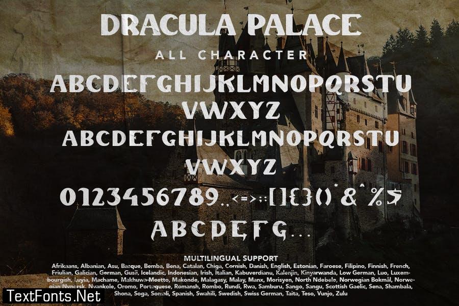 Dracula Palace - Ghotic Horror Font