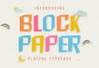 DS Block Paper – Playful Typeface