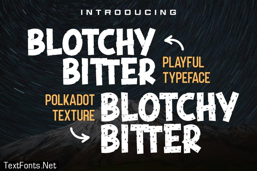 DS Blotchy Bitter - Playful Typeface