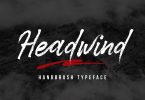 DS Headwind – Handbrush Typeface