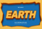 earth 3d text effect