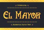 El Mayor – Display Decorative Font