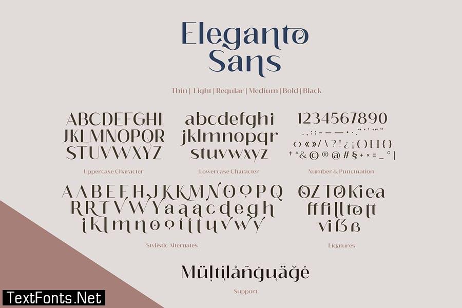Eleganto Sans Font
