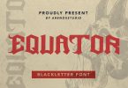 Equator - Blackletter Font