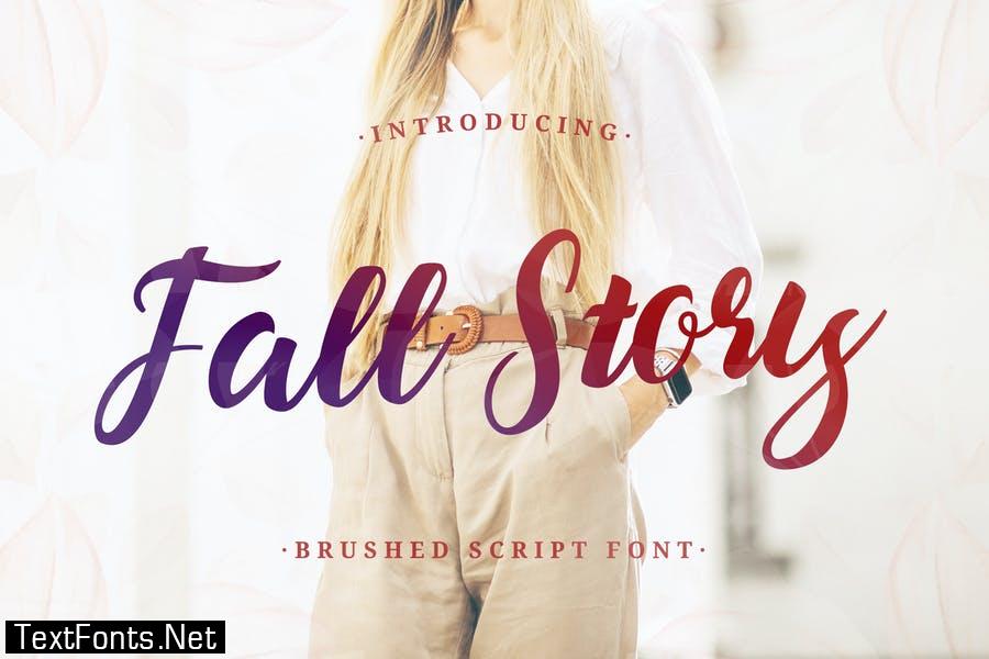 Fall Story – Casual Brush Font