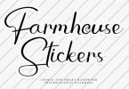 Farmhouse Stickers Font