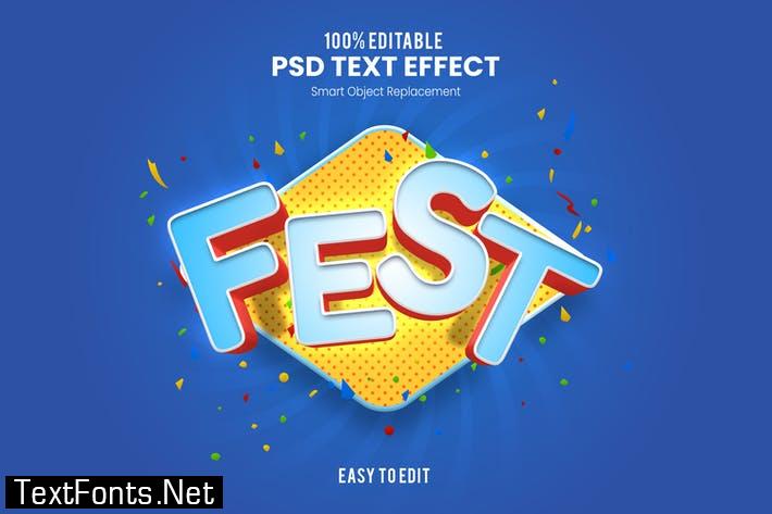 Fest - Fun and Funky 3D Text Effect