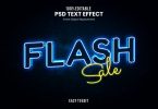 Flash Sale - Modern Neon Text Effect