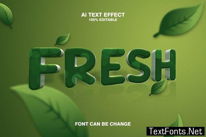 fresh 3d text effect UKPD6FU