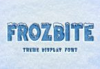 Frozbite - Theme Display Font