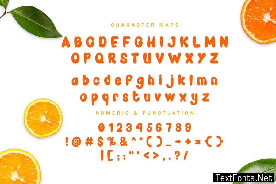 Fruit Juicer - cartoon font