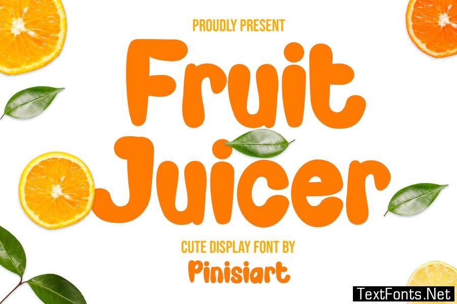 Fruit Juicer - cartoon font