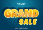 Grand Sale 3d Text Effect