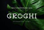 Groghi - geometry font