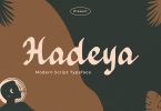 Hadeya – Modern Script Typeface