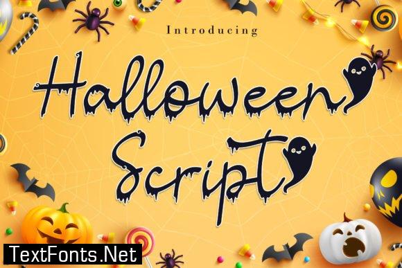 Halloween Script Font