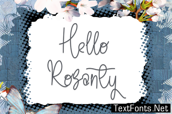 Hello Rosanty Font