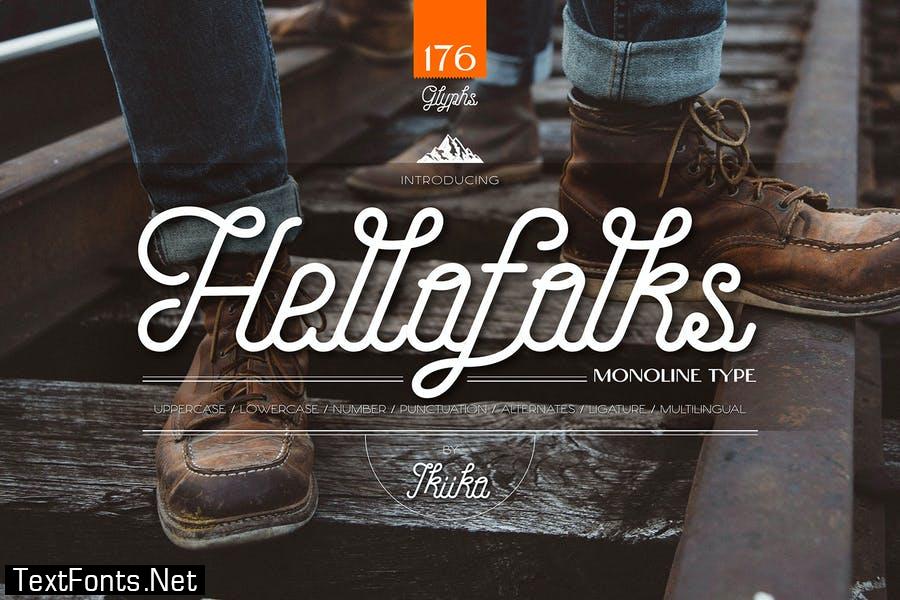 Hellofolks Font