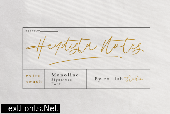 Heydista Notes Font