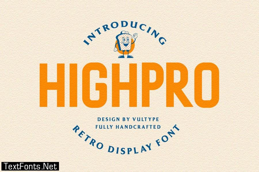 Highpro Condensed Font
