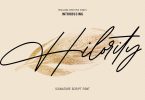 Hilority Signature Font