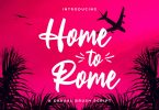 Home to Rome – Casual Brush Script