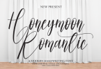 Honeymoon Romantic Font