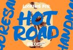 Hot Road Brush Font