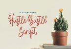Hustle Bustle Script - A Casual Script Font