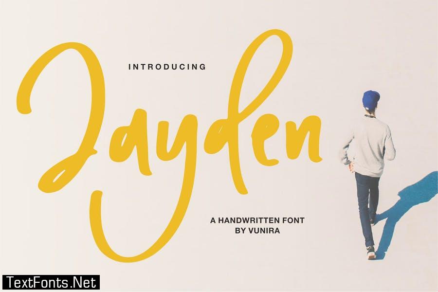 Jayden | A Handwritten Font