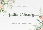 Justine Honey Font